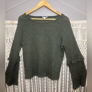 Lucky Brand Olive Long Sleeve Top